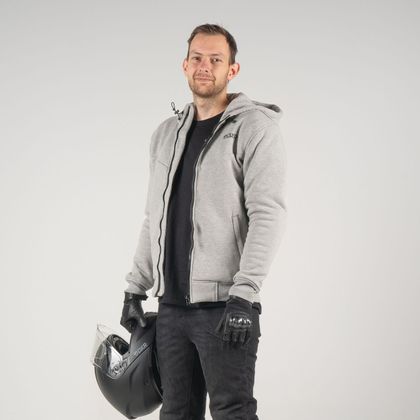 DXR FLEEZ Motor sweater - Grijs