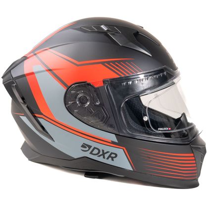 Capacete integral DXR EROS NEO - Preto / Vermelho