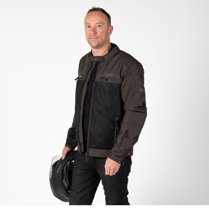 DXR SWIZZLE TEX Motorradjacke - Braun / Schwarz