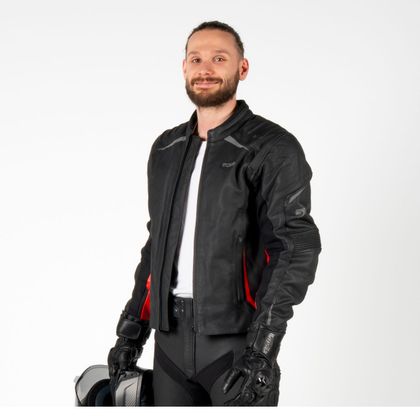 DXR ALONSO EVO Motorradjacke - Schwarz / Rot