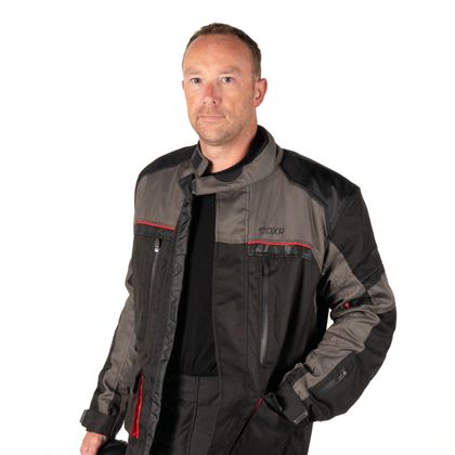 Veste Moto DXR ROADTRIP - Noir / Rouge