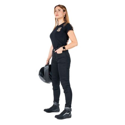 DXR JUNGLE Jean Moto - Slim - Zwart
