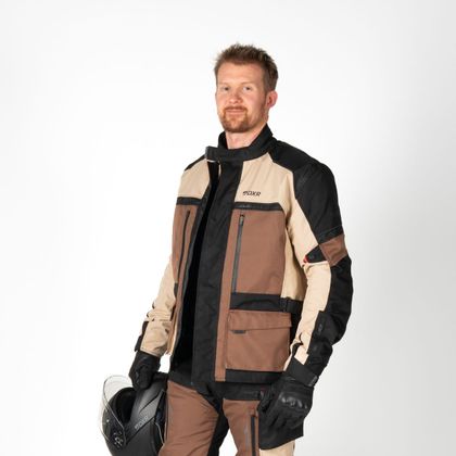 DXR ROADTRIP Motorweste - Schwarz / Beige