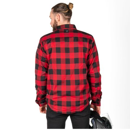 DXR TOMMY Motoroverhemd - Zwart / Rood