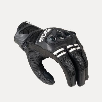 Gants DXR POKER - Noir / Blanc