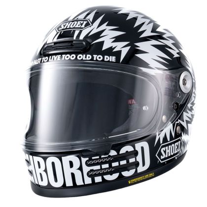Casque intégral Shoei GLAMSTER 06 - NEIGHBORHOOD x DEATH SPRAY CUSTOM - Noir / Blanc