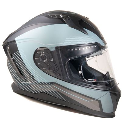 DXR EROS NEOXYS Volgelaatshelm - Zwart / Blauw