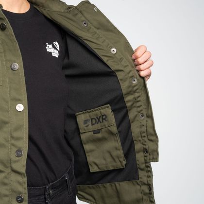 DXR EDLER LADY Motorrad-Überhemd - Grün