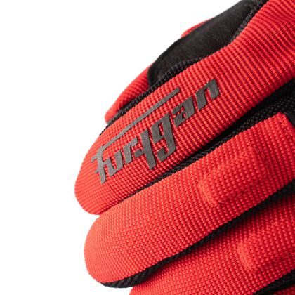 Furygan JET D3O® Handschoenen - Rood / Zwart