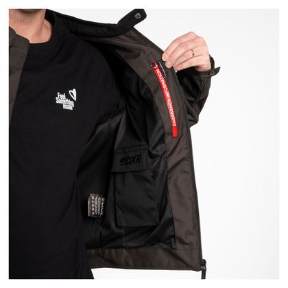 DXR SWIZZLE TEX Motorradjacke - Braun / Schwarz