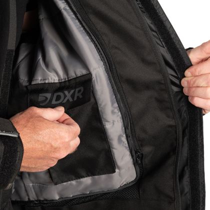 Veste Moto DXR ROADTRIP - Noir / Rouge