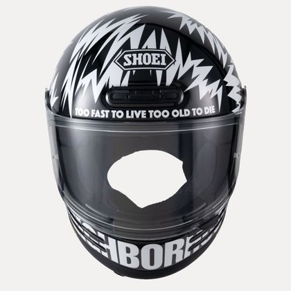 Casque intégral Shoei GLAMSTER 06 - NEIGHBORHOOD x DEATH SPRAY CUSTOM - Noir / Blanc