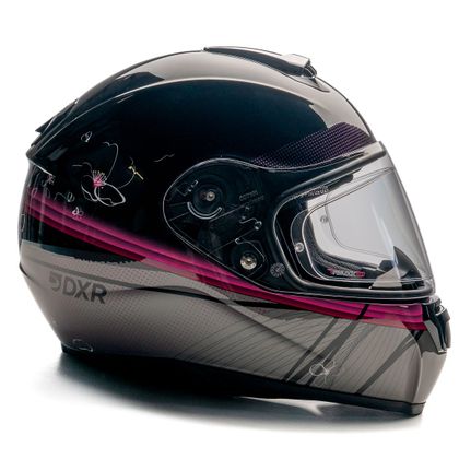 Dexter OPTIMUS CHERRY-BLOSSOM Full-face helmet - Black / Pink