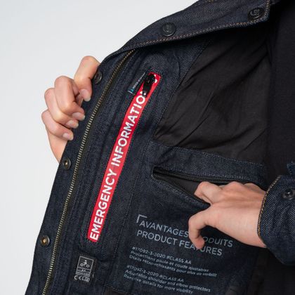 DXR LADY DNM BLOUZ Jeansvest - Blauw