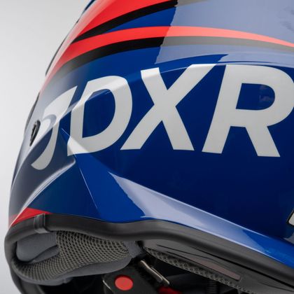 Casque cross DXR ARGESS SCRUB 2026 - Rouge / Bleu