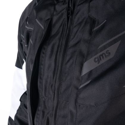 GMS KASAI WATERPROOF Motorbike Jacket - Black / White