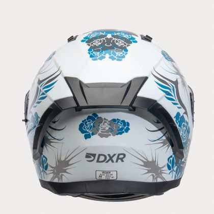 Casque intégral DXR EROS FELINE - Blanc / Bleu
