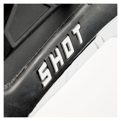 Bottes cross Shot RACE 4 - BLACK WHITE NEON YELLOW 2023 - Noir / Jaune