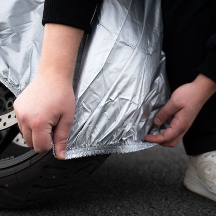 Housse moto DXR FIRST XL Universel - Gris