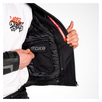 DXR ALONSO EVO Motorradjacke - Schwarz / Rot