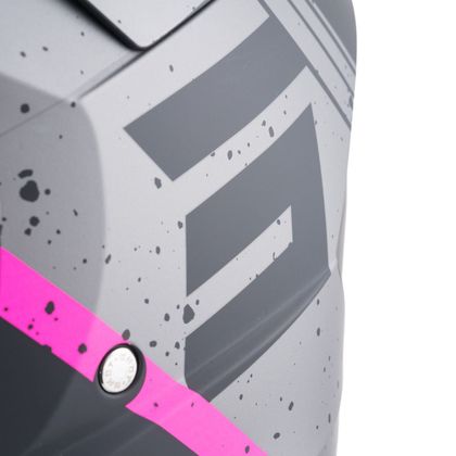 Kask cross Shot FURIOUS - MIRAGE 2025 - Niebieski / Różowy