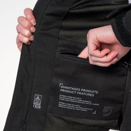 DXR AGILE DAME Motorvest - Zwart