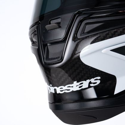Alpinestars S-R10 ARIUS Integralhelm - Schwarz / Weiß