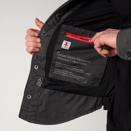 Surchemise Moto DXR EDLER - Gris