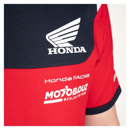 T-Shirt manches courtes Honda Motoblouz SR RACING - Rouge / Bleu