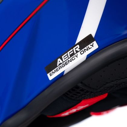 Airoh ORDER 2 - REVEAL Full-face helmet - Blue / Red