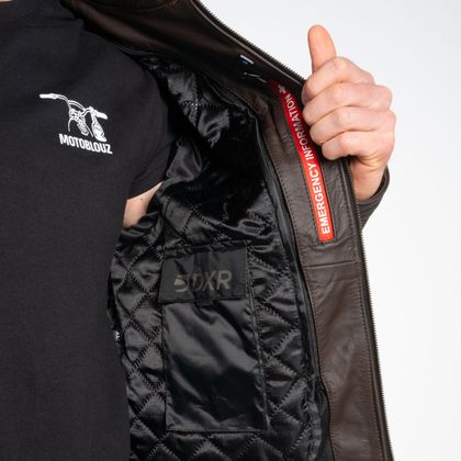 DXR LEGEND Motorbike Jacket - Brown