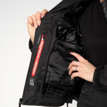 DXR JULIA Motorradjacke - Schwarz