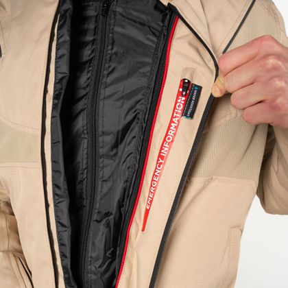 Blouson Moto DXR R'STROKE - Jaune / Beige