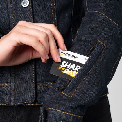 DXR LADY DNM BLOUZ Jeansvest - Blauw