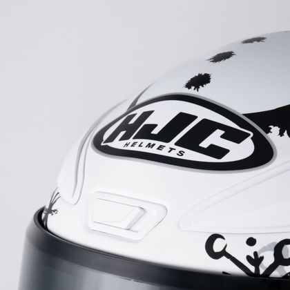 Casque intégral HJC RPHA 1 V2 - SNOW DIABLO - Gris / Blanc