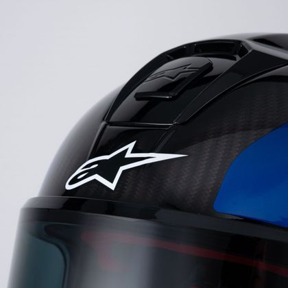 Alpinestars S-R10 ARIUS Integralhelm - Schwarz / Weiß