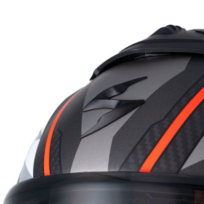 Casque intégral Scorpion Exo EXO R1 EVO CARBON AIR - RUNNER - Noir / Rouge