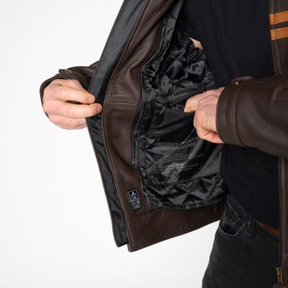 DXR LEGEND Motorbike Jacket - Brown