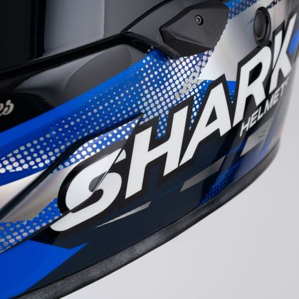 Shark AERON-GP FIM RACING #1 REPLICA ZARCO VICTORY 2025 Integraalhelm - Carbon / Blauw