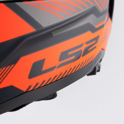 LS2 FF817 CHALLENGER II- DRAVIX Integralhelm - Schwarz / Rot