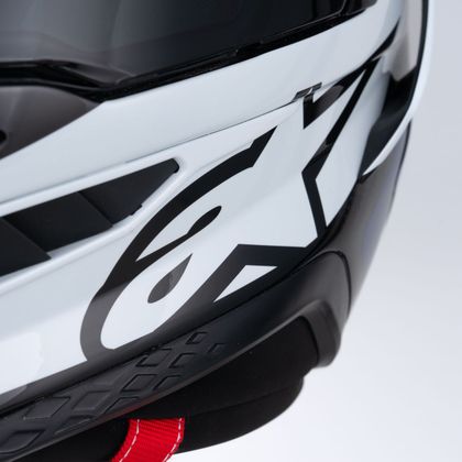 Alpinestars S-R10 ARIUS Integralhelm - Schwarz / Weiß