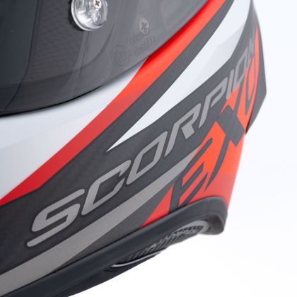 Casque intégral Scorpion Exo EXO R1 EVO CARBON AIR - RUNNER - Noir / Rouge