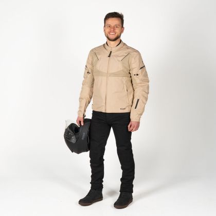 Blouson Moto DXR R'STROKE - Jaune / Beige