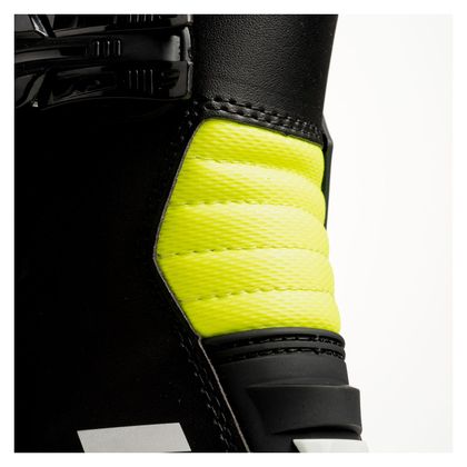 Bottes cross Shot RACE 4 - BLACK WHITE NEON YELLOW 2023 - Noir / Jaune