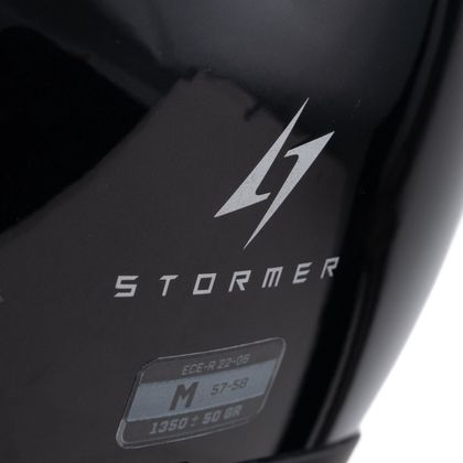 Cască jet Stormer SUN EVO 2.0 SOLID - Negru