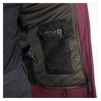 DXR FLEEZ DAME Motor sweater - Rood / Zwart