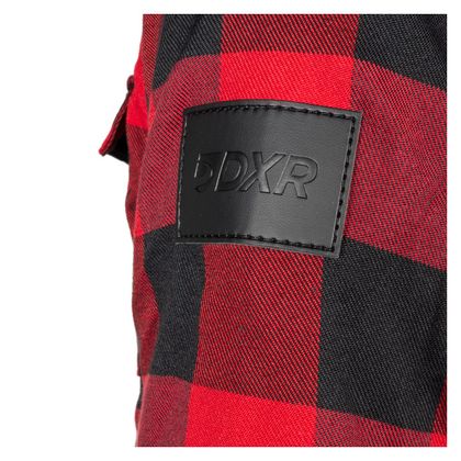 DXR TOMMY Motoroverhemd - Zwart / Rood