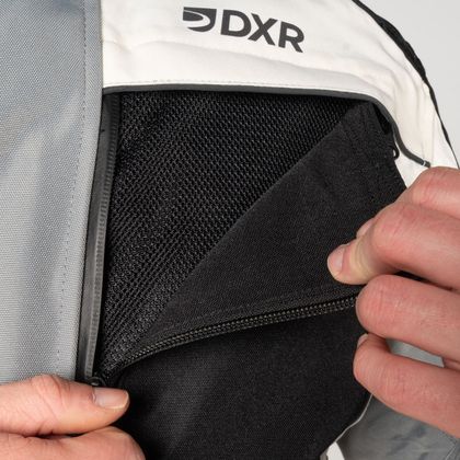 Veste Moto DXR CAIRO - Gris / Beige