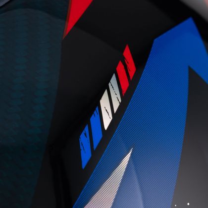 Shark AERON-GP FIM RACING #1 REPLICA ZARCO VICTORY 2025 Integraalhelm - Carbon / Blauw