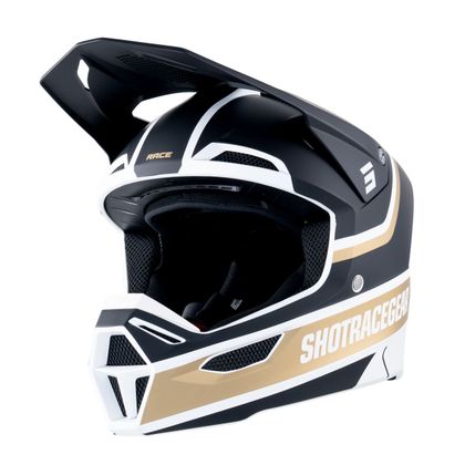 Shot RACE - SKY 2025 Crosshelm - Zwart / Geel